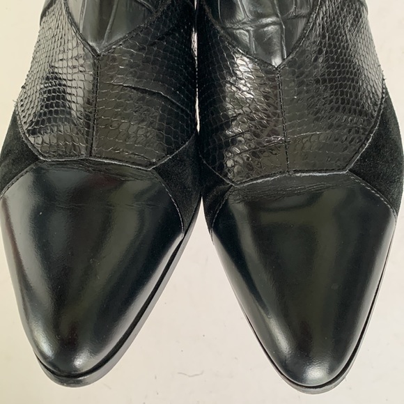 COACH Suffolk Patchwork Calf Boots, Black on Black, Authentication - Picture 12 of 16